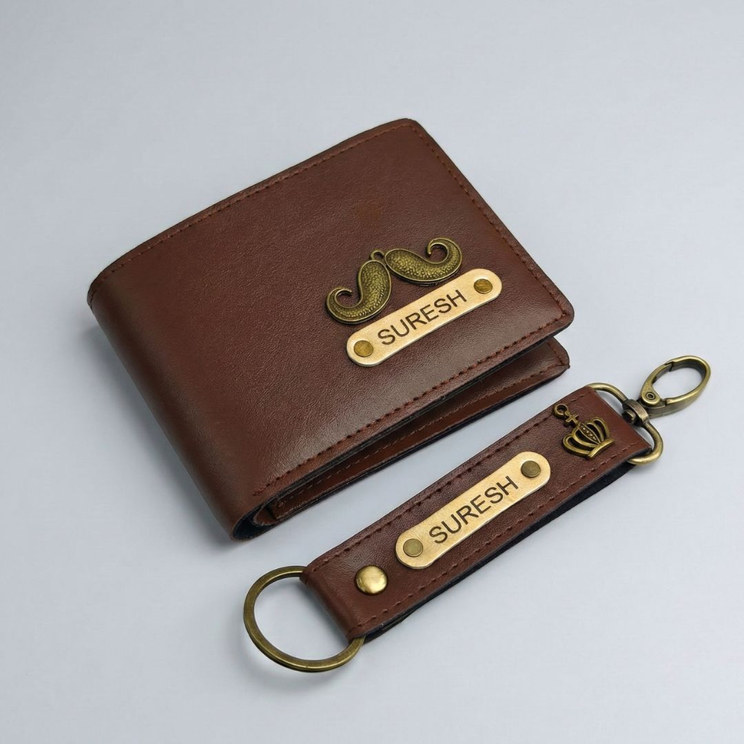 Leather keychain